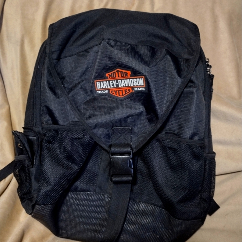 Harley Davidson helmet backpack with laptop pocket